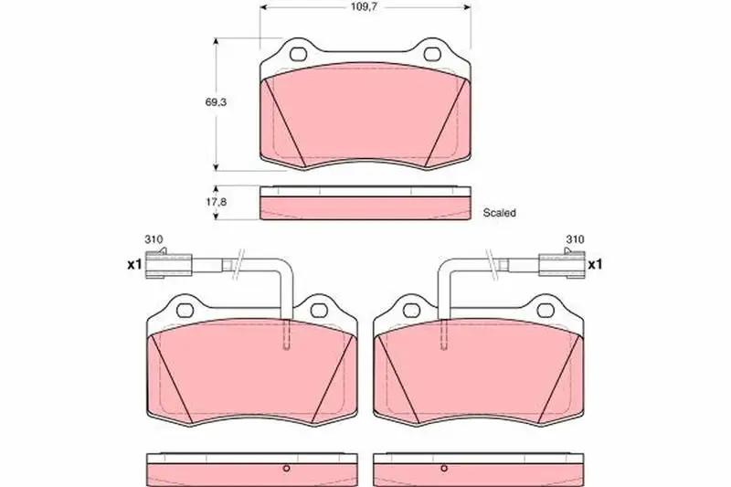 TRW GDB1519 Ön Fren Balatası 9949509