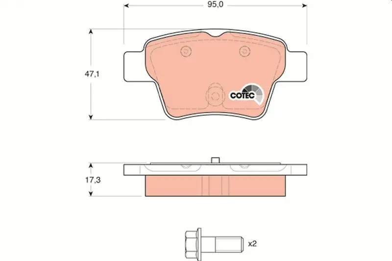 TRW GDB1620 Arka Fren Balatası