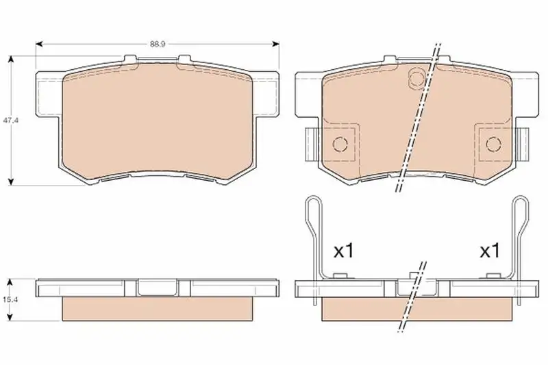 TRW GDB3175 Arka Fren Balatası