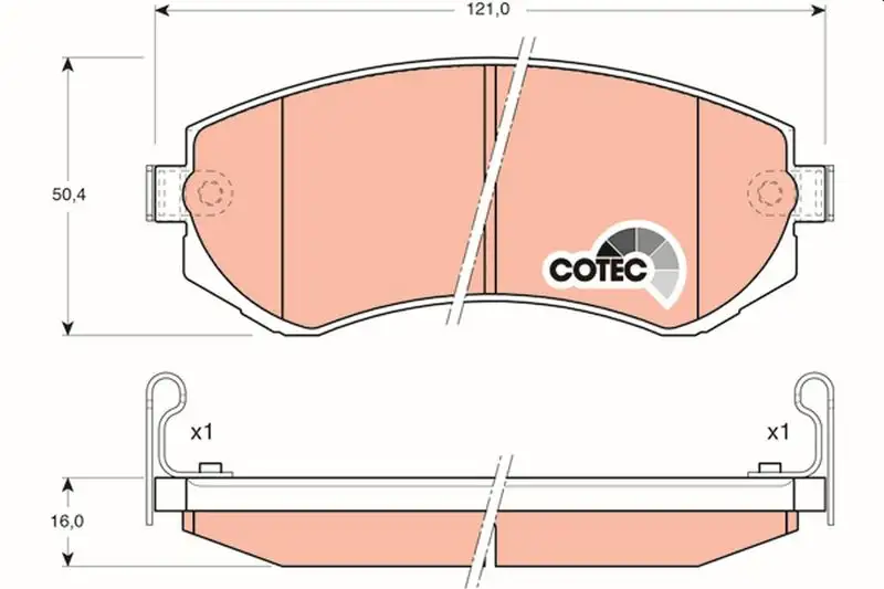 TRW GDB3208 Ön Fren Balatası