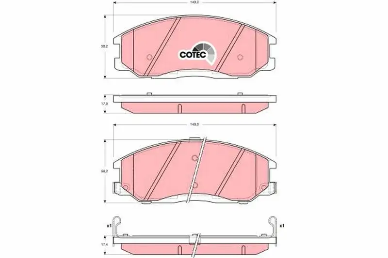 TRW GDB3244 Ön Fren Balatası 581013AA10