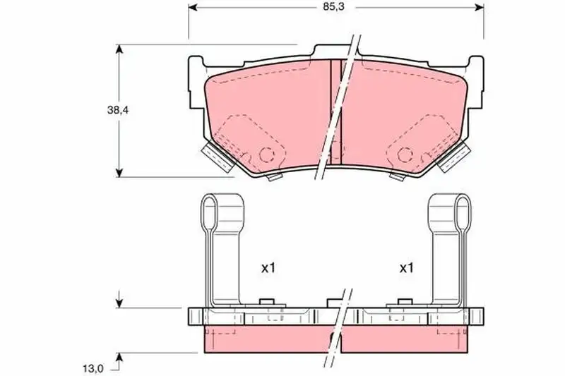 TRW GDB884 Ön Fren Balatası