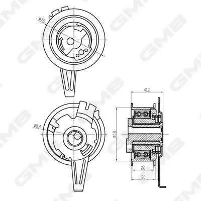 GMB GTB0950 Triger Gergi Rulmanı