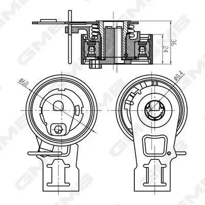 GMB GTB1020 Triger Gergi Rulmanı