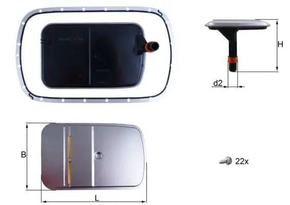 MAHLE HX165KIT Şanzıman Filtresi