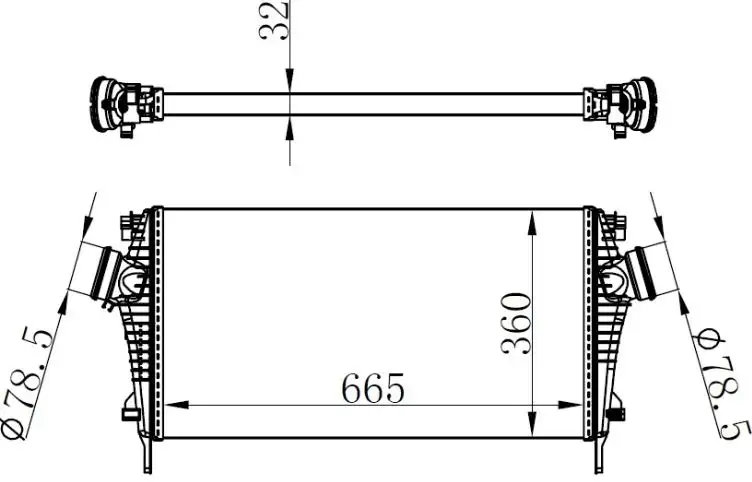 ORIS IOP047032 Turbo Radyatörü 1302647