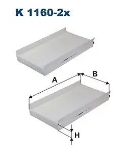 FILTRON K1160-2X Polen Filtresi 64316935822