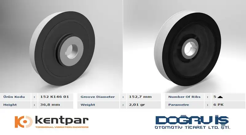 KENTPAR K14601 Krank Kasnağı