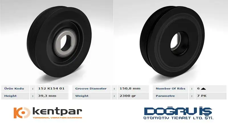 KENTPAR K15401 Krank Kasnağı 8200361247