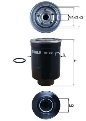 MAHLE KC261D Yakıt Filtresi