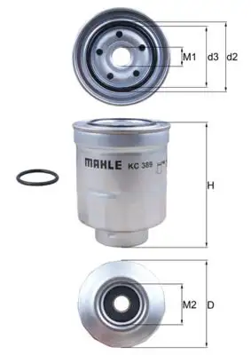 MAHLE KC389D Yakıt Filtresi 2339026160