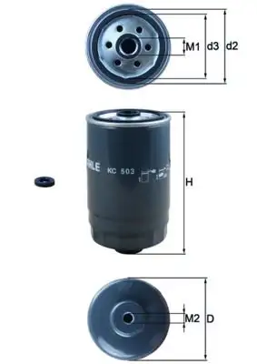 MAHLE KC503D Yakıt Filtresi 319703Z950