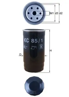 MAHLE KC85/1 Yakıt Filtresi