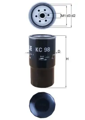 MAHLE KC98 Yakıt Filtresi