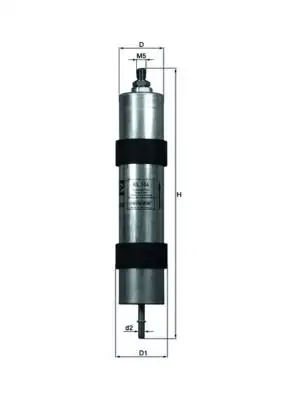 MAHLE KL104 Yakıt Filtresi AK10X8