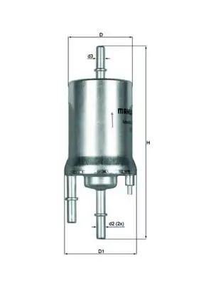 MAHLE KL156/1 Yakıt Filtresi 6Q0201051H