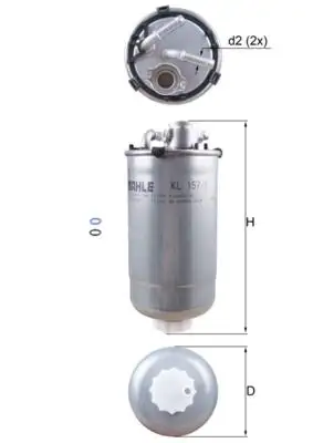 MAHLE KL157/1D Yakıt Filtresi
