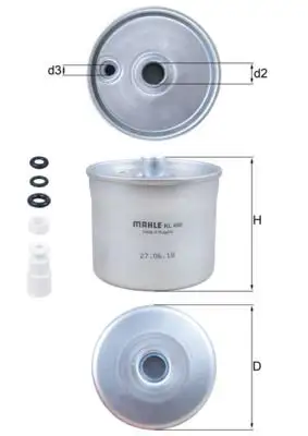 MAHLE KL468 Yakıt Filtresi WFL100160