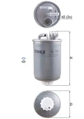 MAHLE KL476D Yakıt Filtresi