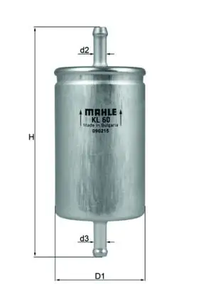 MAHLE KL60 Yakıt Filtresi