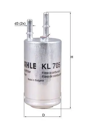 MAHLE KL705 Yakıt Filtresi