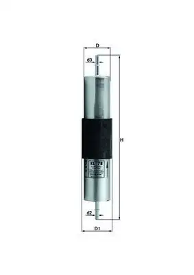 MAHLE KL78 Yakıt Filtresi 13321405092