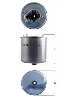 MAHLE KL780 Yakıt Filtresi