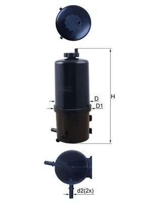 MAHLE KL787 Yakıt Filtresi 2H0127401B