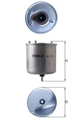 MAHLE KL788 Yakıt Filtresi