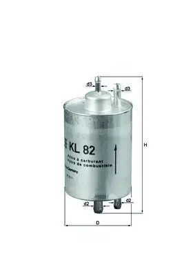MAHLE KL82 Yakıt Filtresi