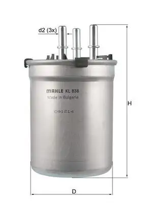 MAHLE KL838 Yakıt Filtresi 6R0127400D