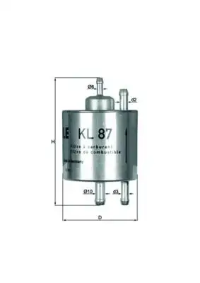 MAHLE KL87 Yakıt Filtresi