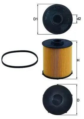 MAHLE KX70D Yakıt Filtresi