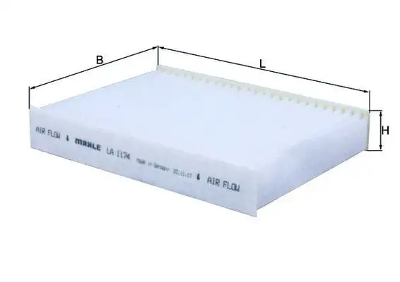MAHLE LA1174 Polen Filtresi 88508YV010