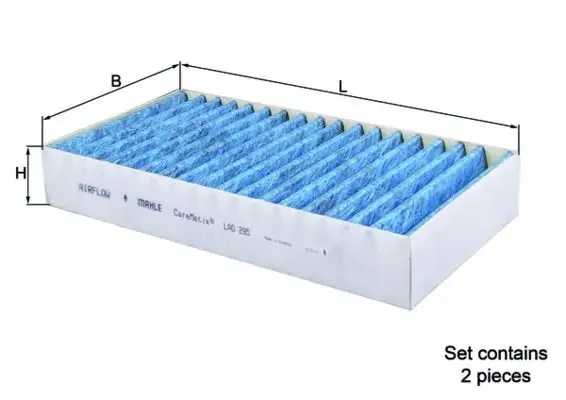 MAHLE LAO295S Polen Filtresi (Antibakteriyel) A1648300218
