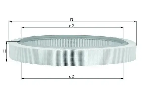 MAHLE LX61 Hava Filtresi
