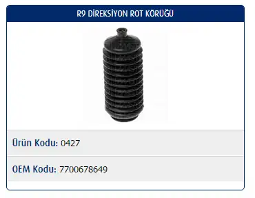 MASTER M0427 Rot Körüğü 7700678649