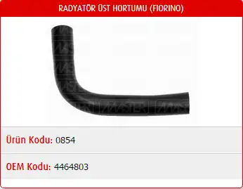 MASTER M0854 Radyatör Üst Hortumu 4464803