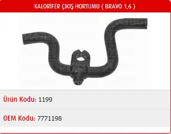 MASTER M1199 Kalorifer Hortumu 7771198