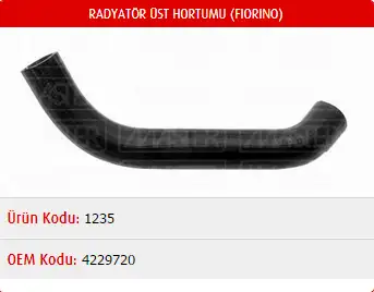MASTER M1235 Radyatör Üst Hortumu 4229720