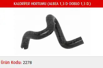 MASTER M2278 Kalorifer Hortumu 51759713