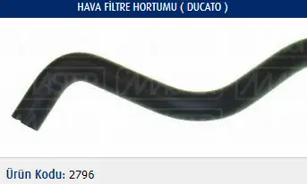 MASTER M2796 Hava Filtre Hortumu 1312961080