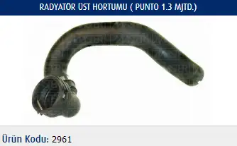 MASTER M2961 Radyatör Üst Hortumu 51779540