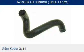 MASTER M3114 Radyatör Alt Hortumu 51825662