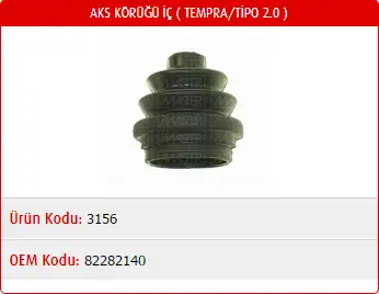 MASTER M3156 İç Aks Körüğü 82282140
