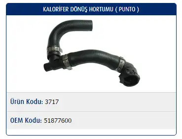 MASTER M3717 Kalorifer Hortumu 51877600