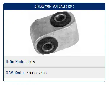 MASTER M4015 Direksiyon Mafsalı 7700687433