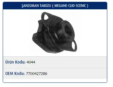 MASTER M4044 Şanzıman Takozu 7700427286