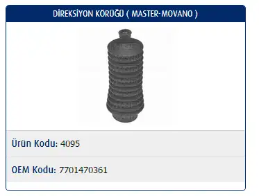 MASTER M4095 Rot Körüğü