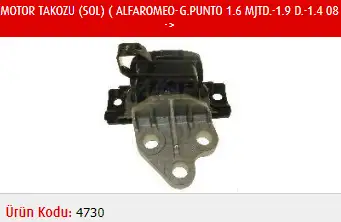 MASTER M4730 Motor Takozu (Sol) 5684209